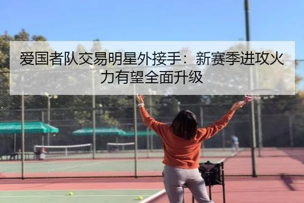 爱国者队交易明星外接手：新赛季进攻火力有望全面升级 | CROWN SPORTS